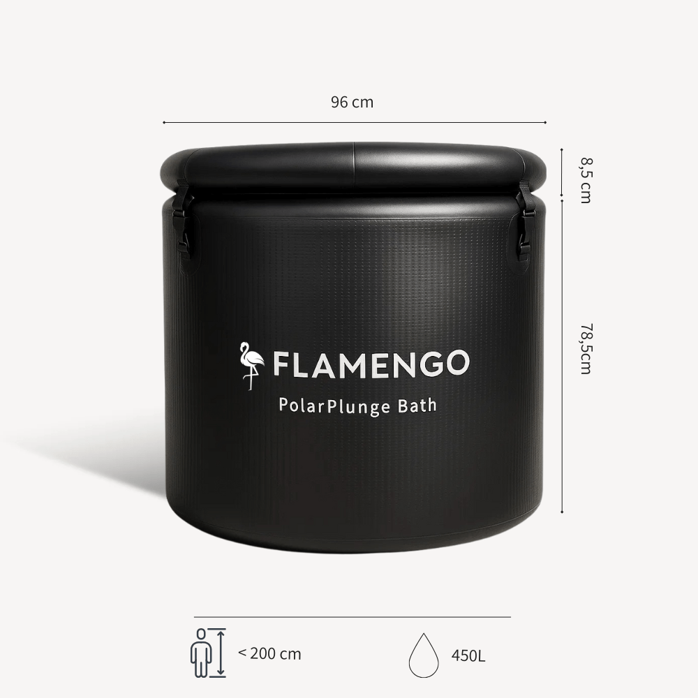 Baignoire de glace avec refroidissement pour la récupération et la focalisation mentale - Flamengo® PolarPlunn Bath