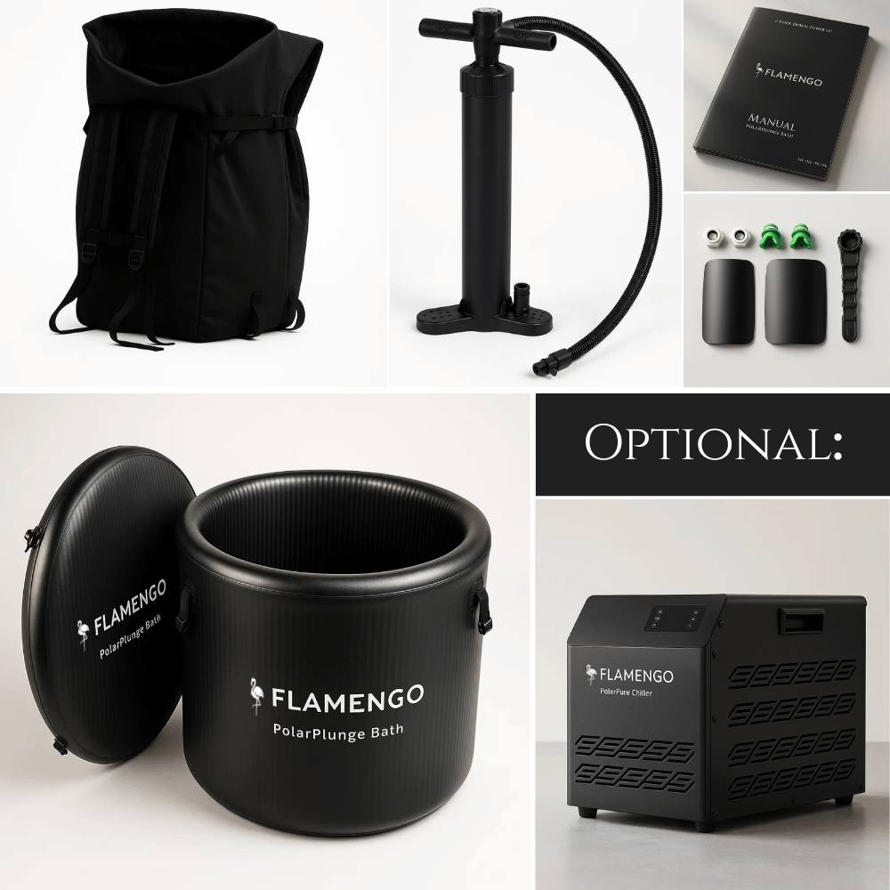 Baignoire de glace avec refroidissement pour la récupération et la focalisation mentale - Flamengo® PolarPlunn Bath